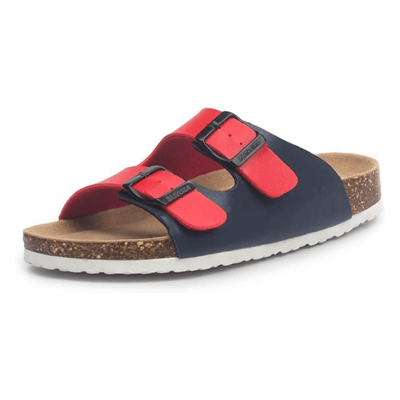 Amalfi Leather - Blue & Red